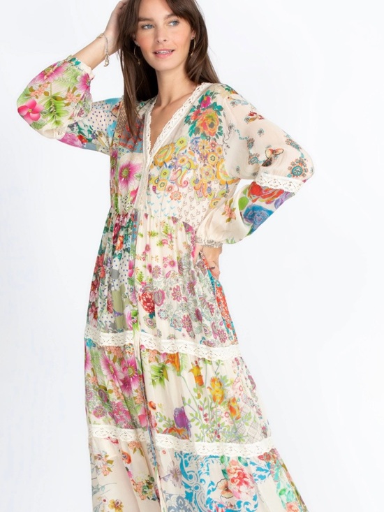 Johnny Was Dresses & Skirts - Johnny Was Milana Floral Tiered Maxi Dress